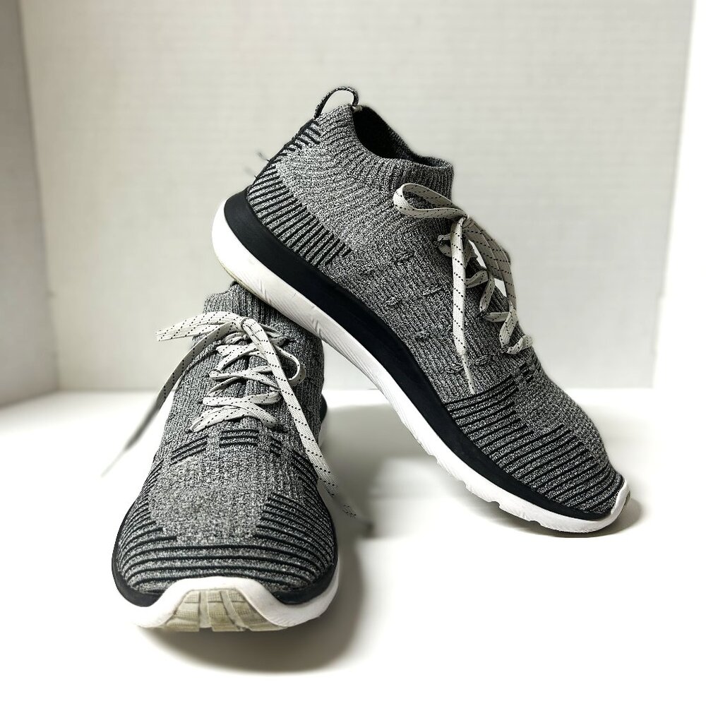 Under Armour grey and black RunStrong Charged athletic shoes size 10